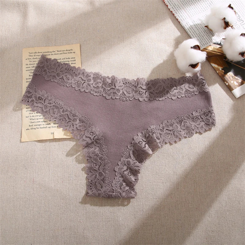 Katoenen kanten slips 5-pack - afbeelding 19