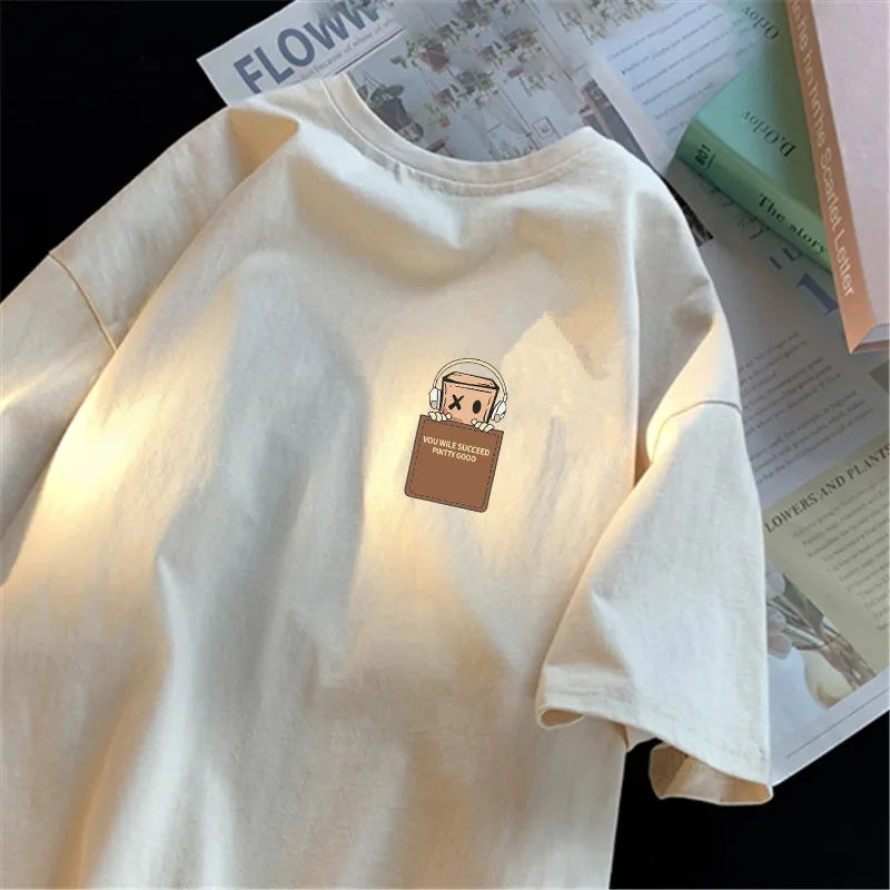 T-shirt met borstzakprint - afbeelding 6