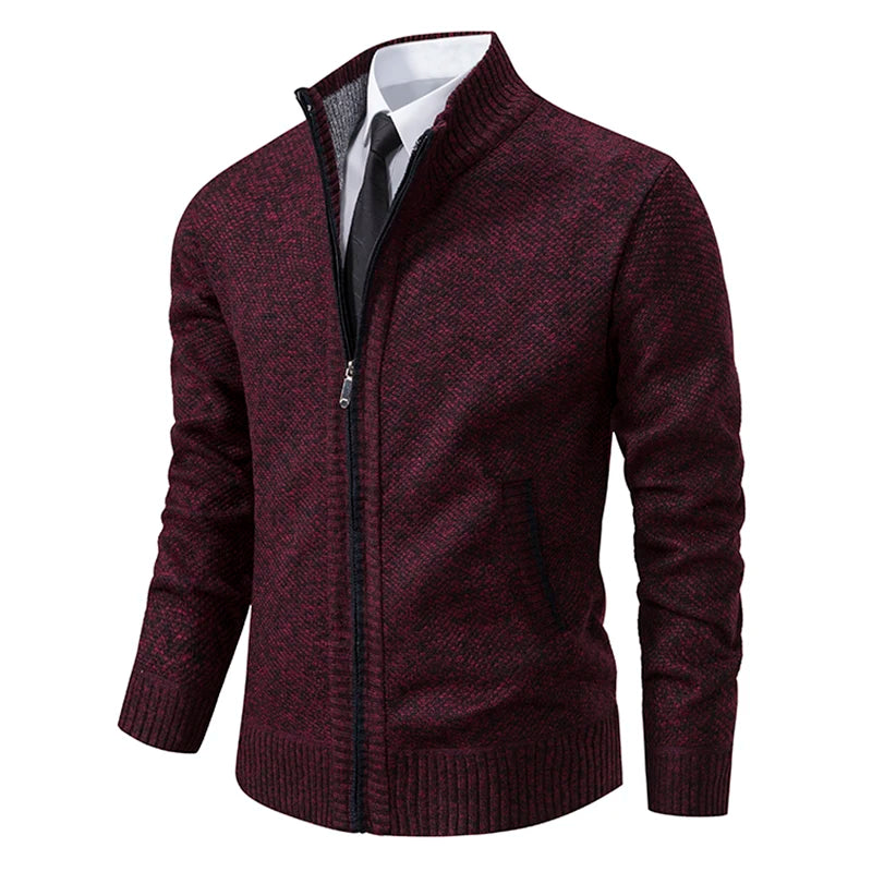 Gebreid herenvest met fleece - afbeelding 34