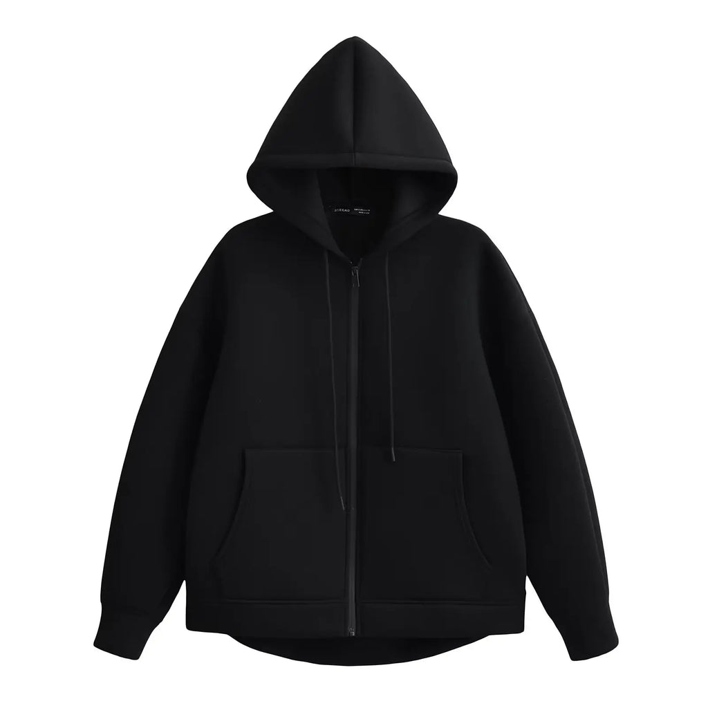 Oversized hoodiejas met rits - afbeelding 18