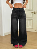 Retro high waist damesjeans