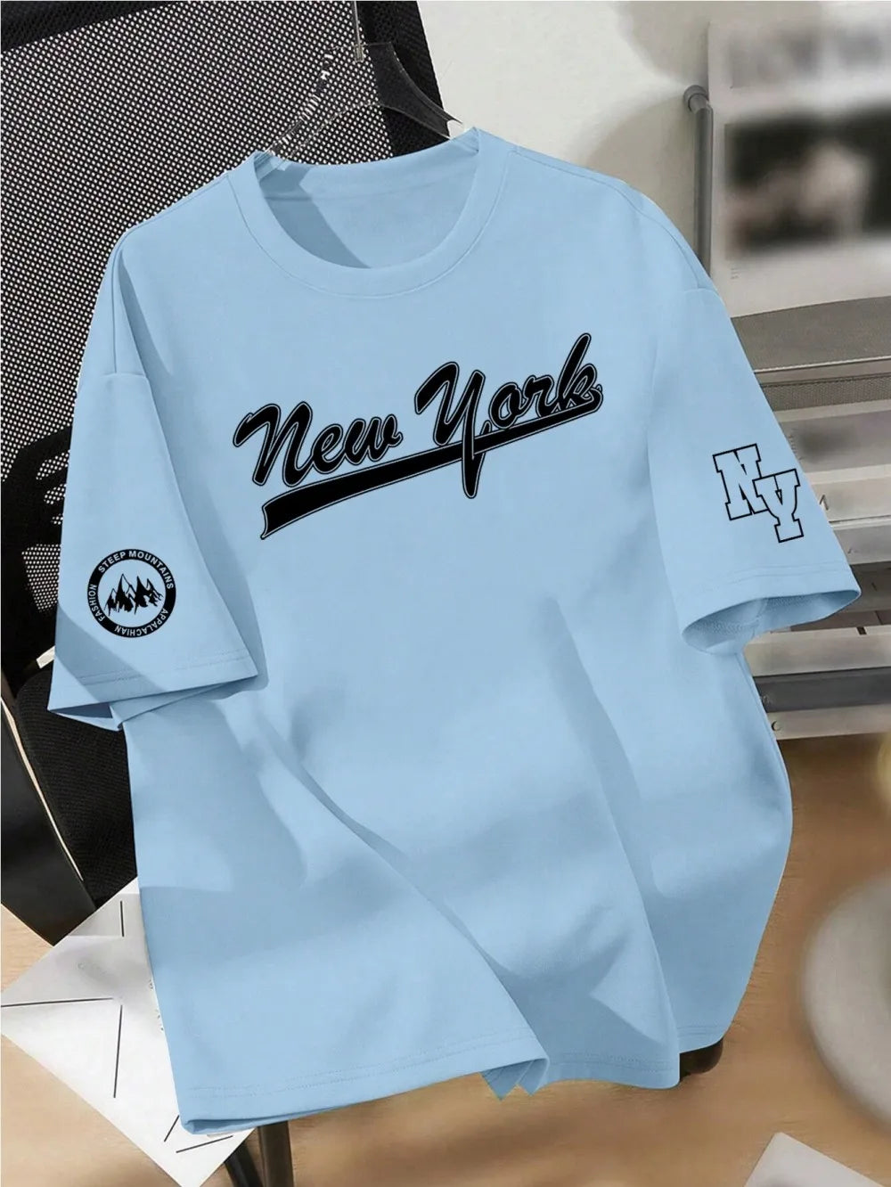 T-shirt met letterprint