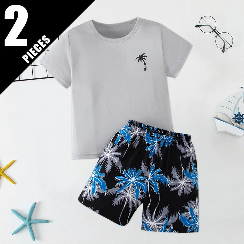 Zomerse 2/4-delige vrijetijds- en sportset