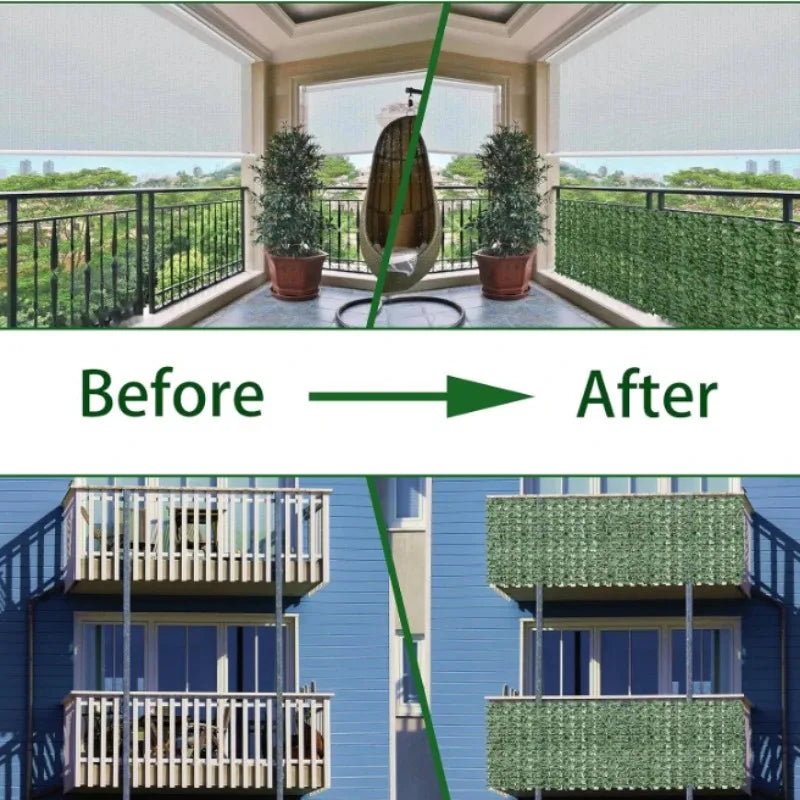 Kunstmatige klimop tuinschermwand