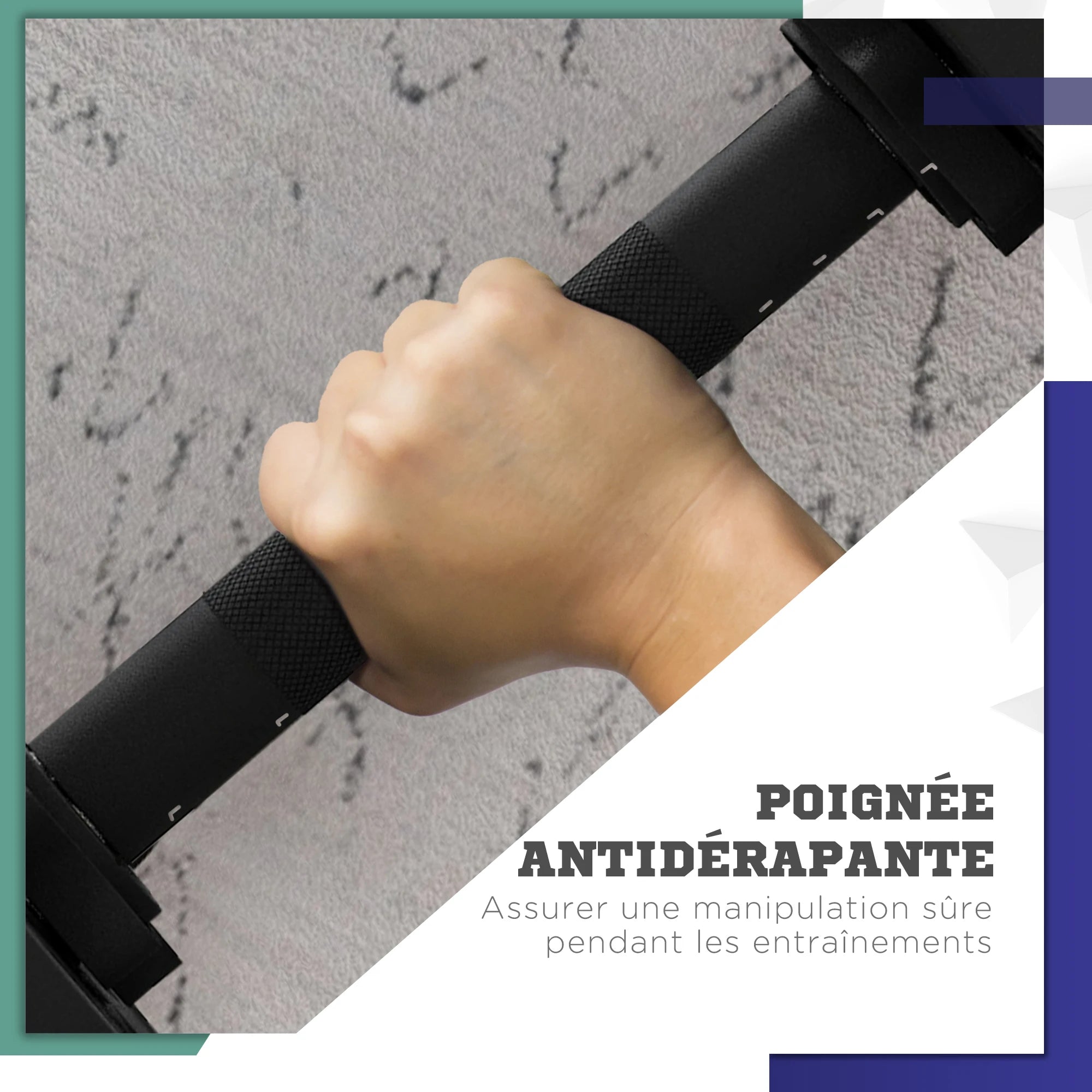 Verstelbare dumbbells met antislip handgrepen