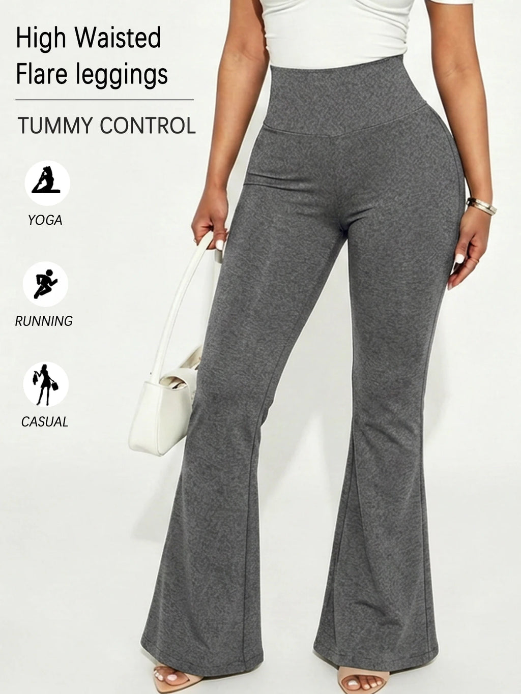 Superzachte flare yoga leggings voor dames