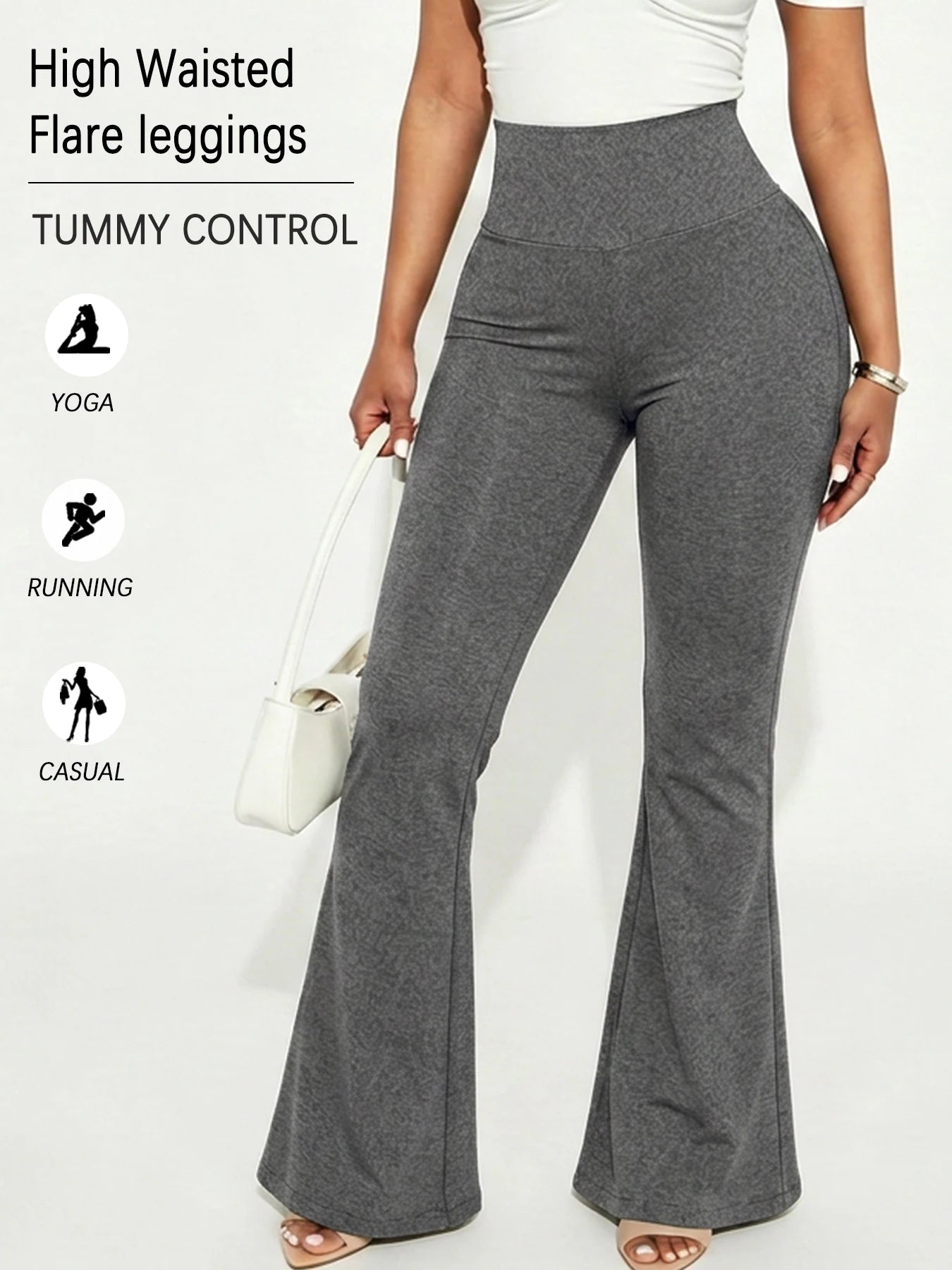 Superzachte flare yoga leggings voor dames