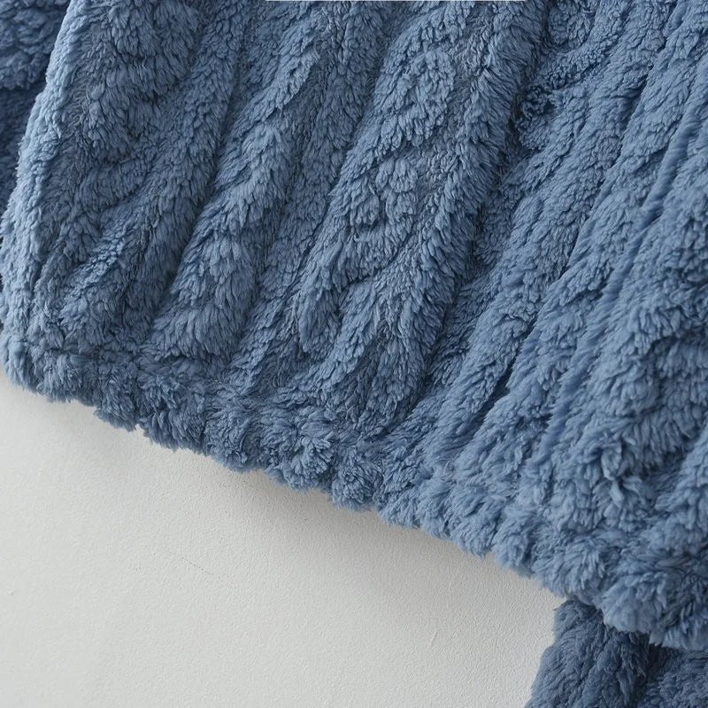 Teddy pyjamaset met kabelmotief - afbeelding 28