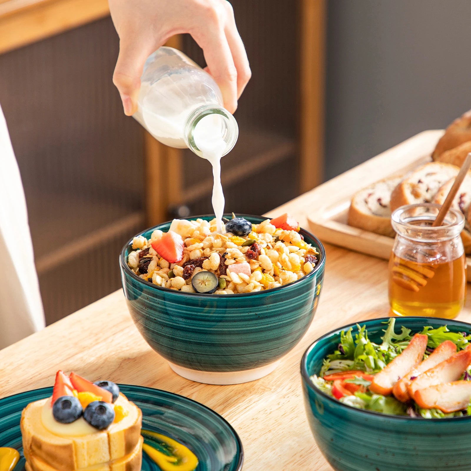 vancasso 24-delig Servies Set Groen Spiraal
