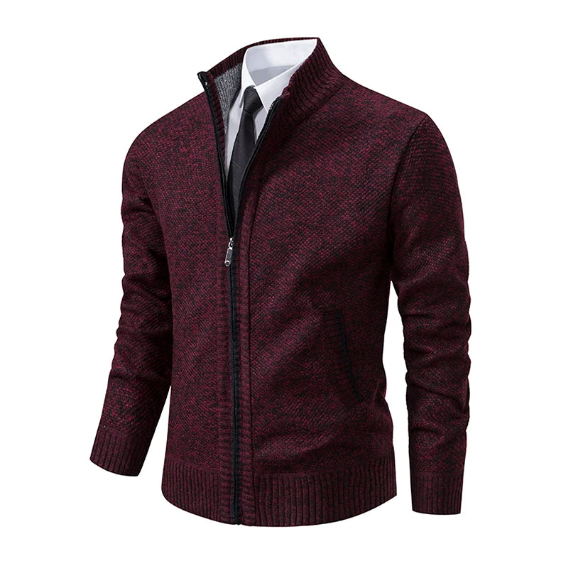 Gebreid herenvest met fleece - afbeelding 11