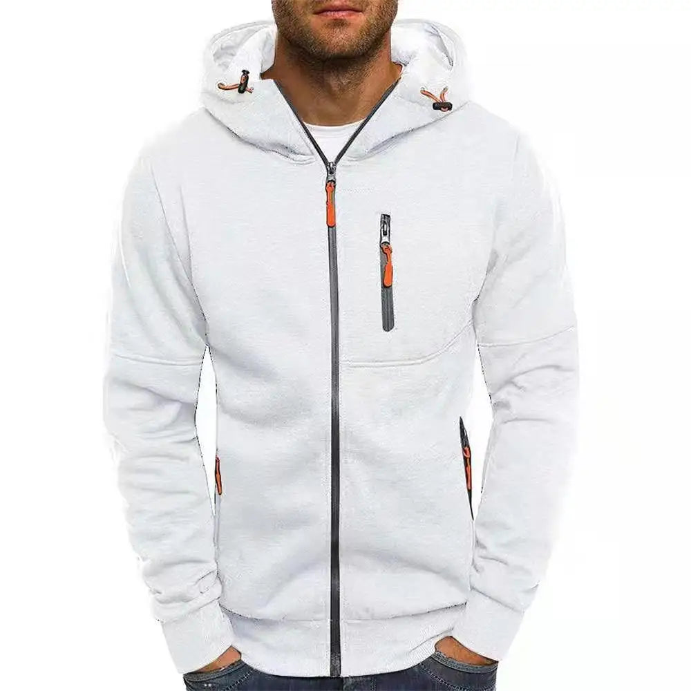 Slank capuchonvest met rits