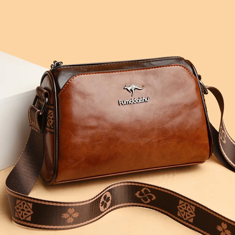 Stijlvolle luxe leren crossbody tas