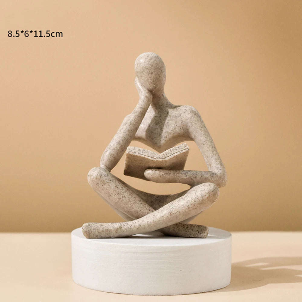 Abstracte "Thinker" sculptuur