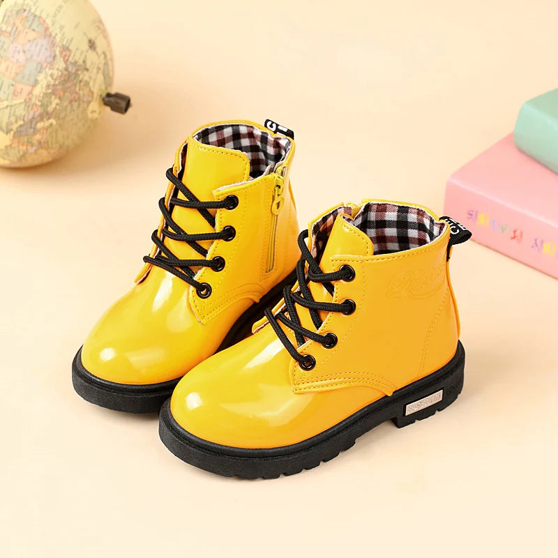Glanzende kinderveterboots - afbeelding 2