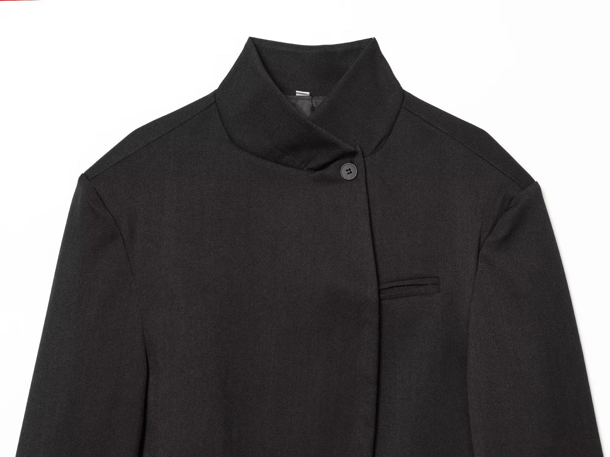 Kantoorblazer met opstaande kraag - afbeelding 7