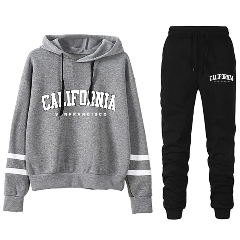 Gestreept hoodie-trainingspak - afbeelding 5