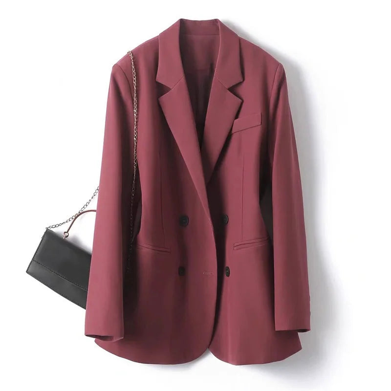 Dubbelrijige Blazer met Omslagkraag - afbeelding 5