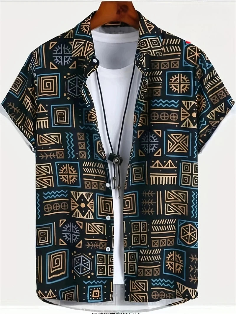 Hawaïhemd met paisleyprint - afbeelding 2