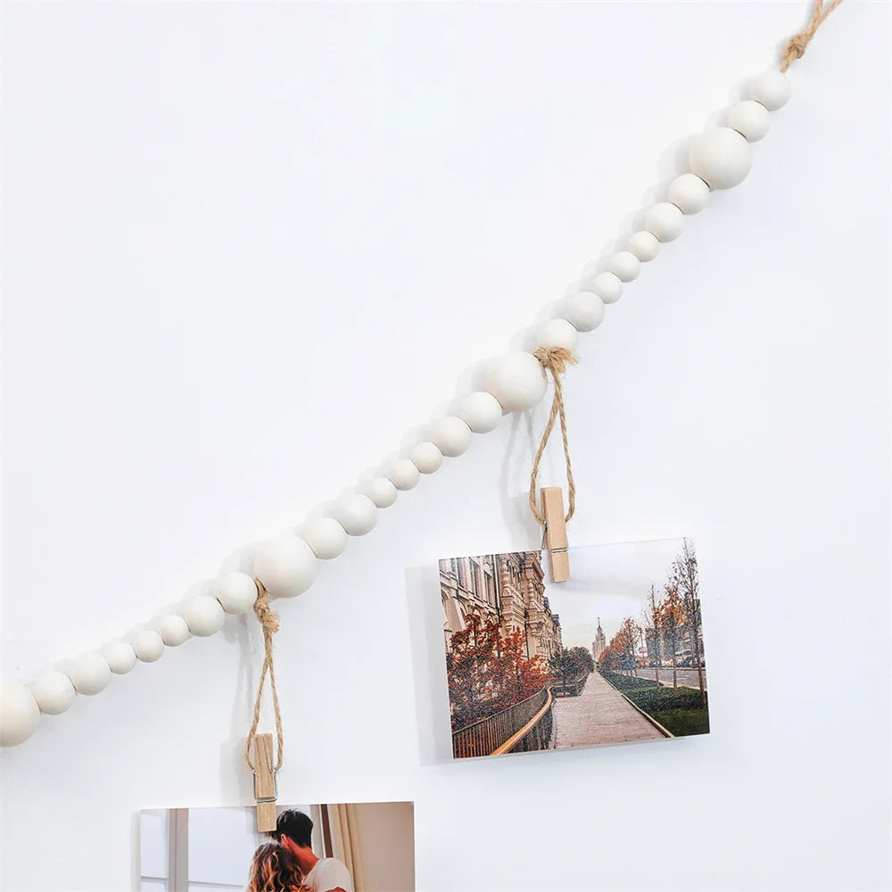 Hangende fotodisplay wanddecoratie