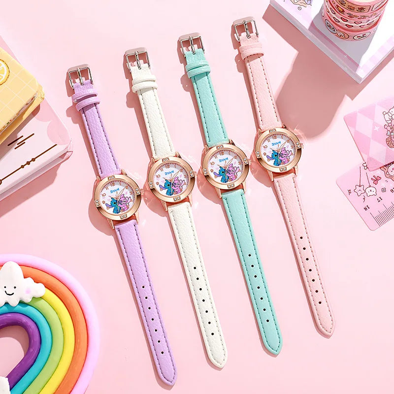 Schattige Stitch kinderhorloge