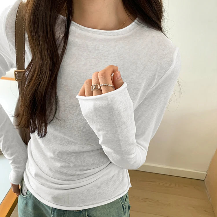 Basic shirt met lange mouwen - afbeelding 10