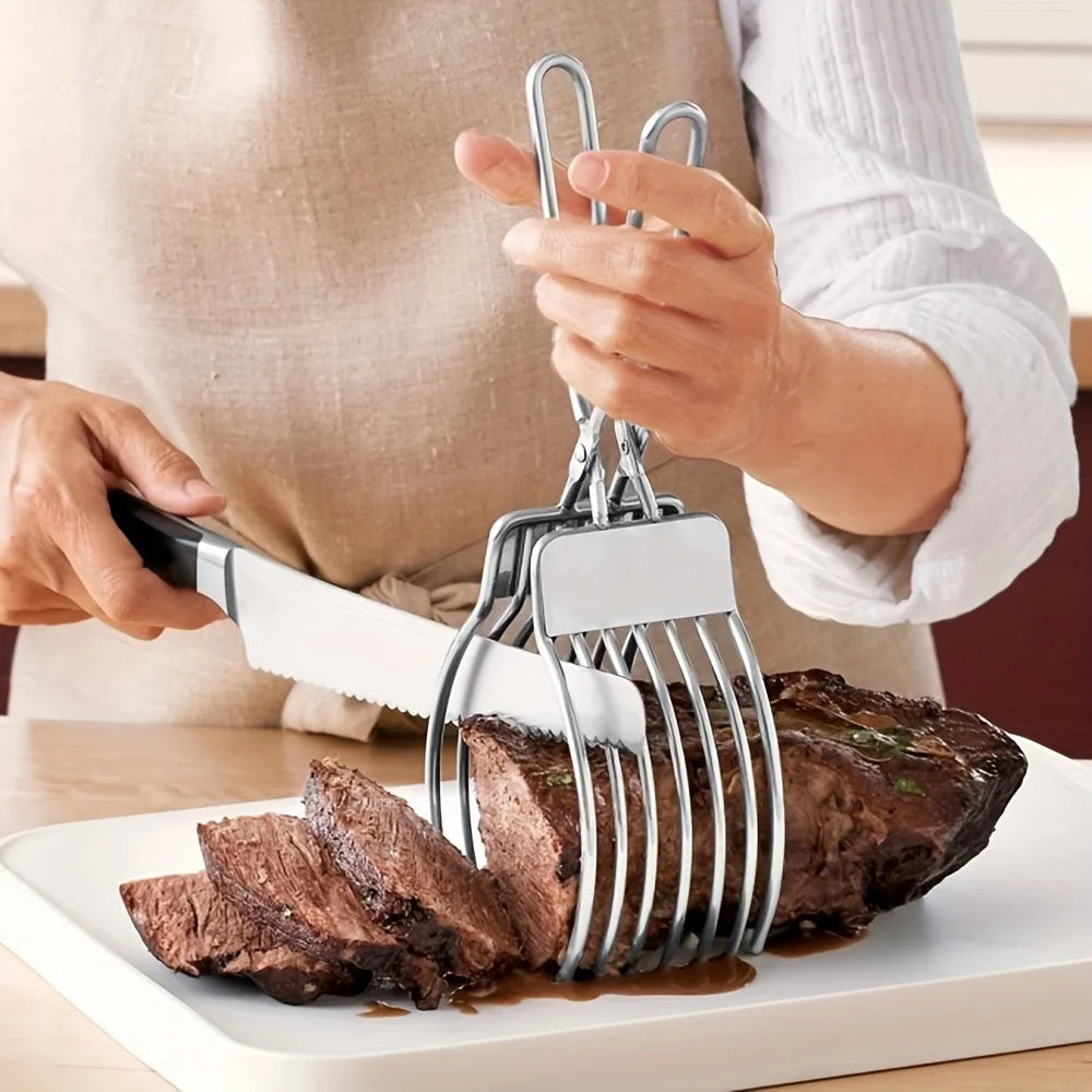 Multifunctionele roestvrijstalen BBQ snij- en grilltang