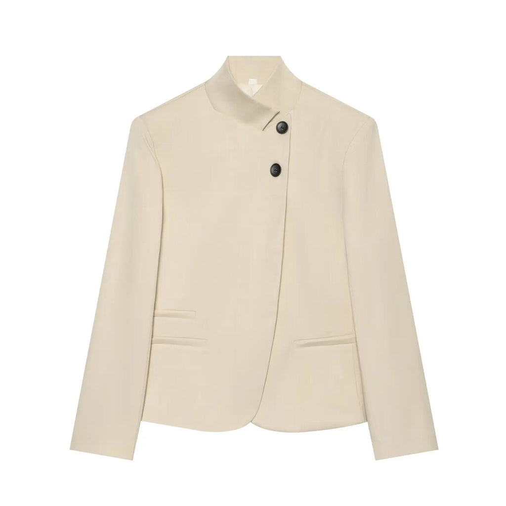 Blazer met opstaande kraag - afbeelding 14