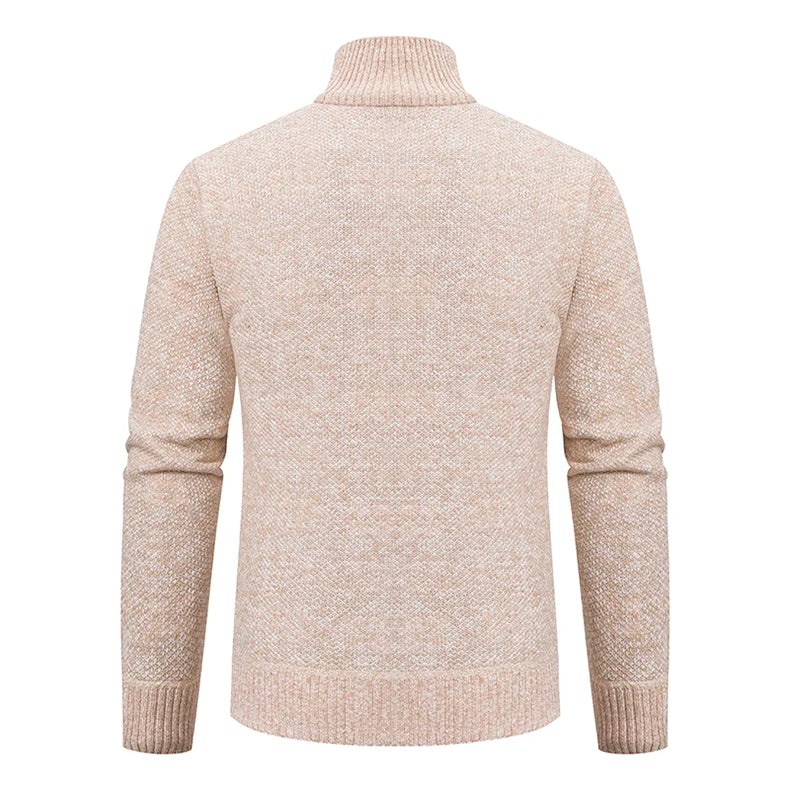 Gebreid herenvest met fleece - afbeelding 4