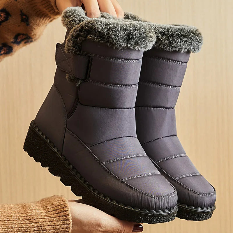 Gevoerde snowboots met klittenband - afbeelding 23