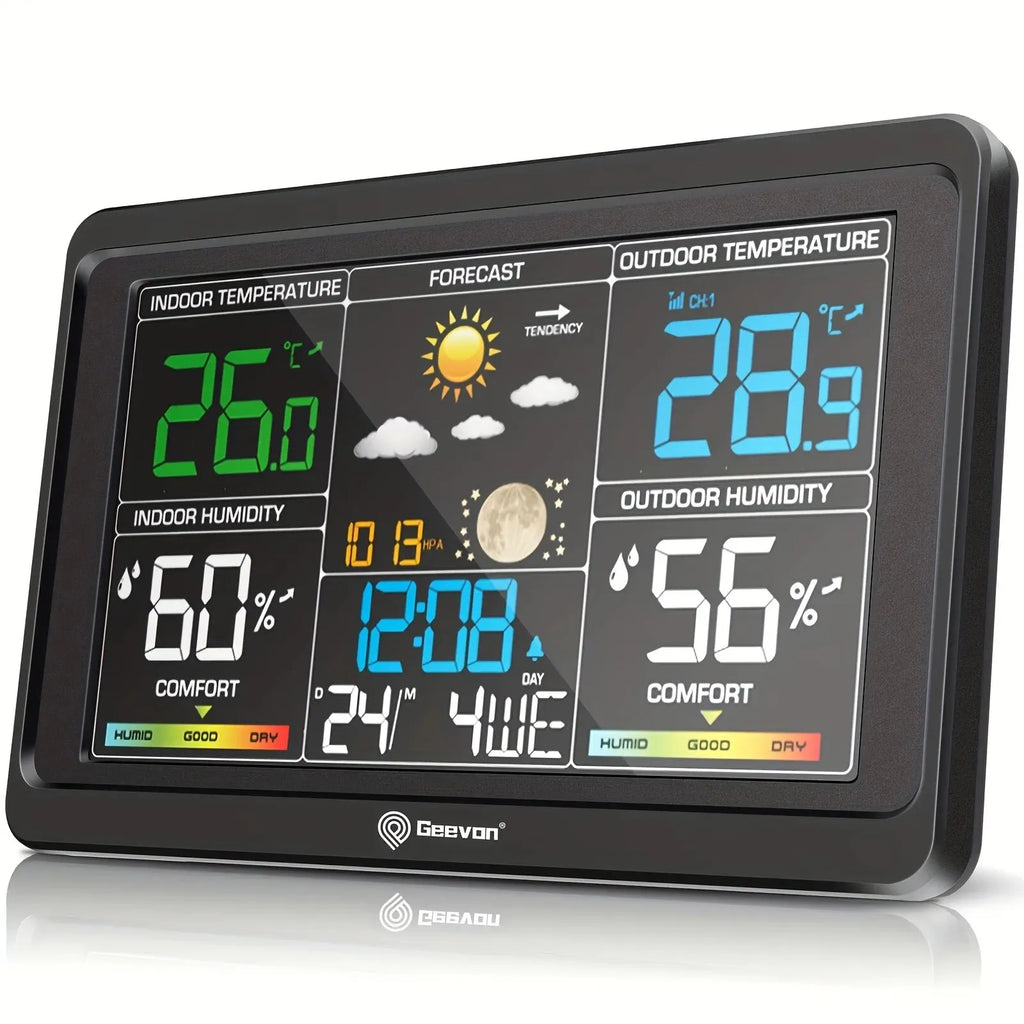 Digitale draadloze weerstation met binnen- en buitenthermometer