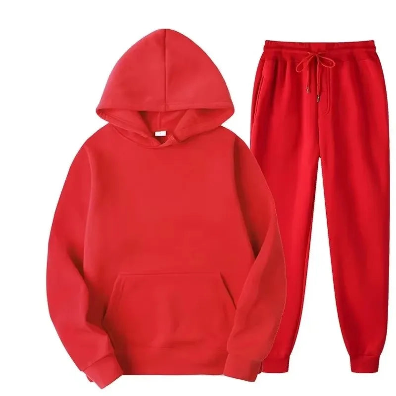 Basic joggingpak met capuchon - afbeelding 8