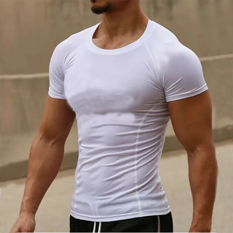 Heren compressie sportshirt