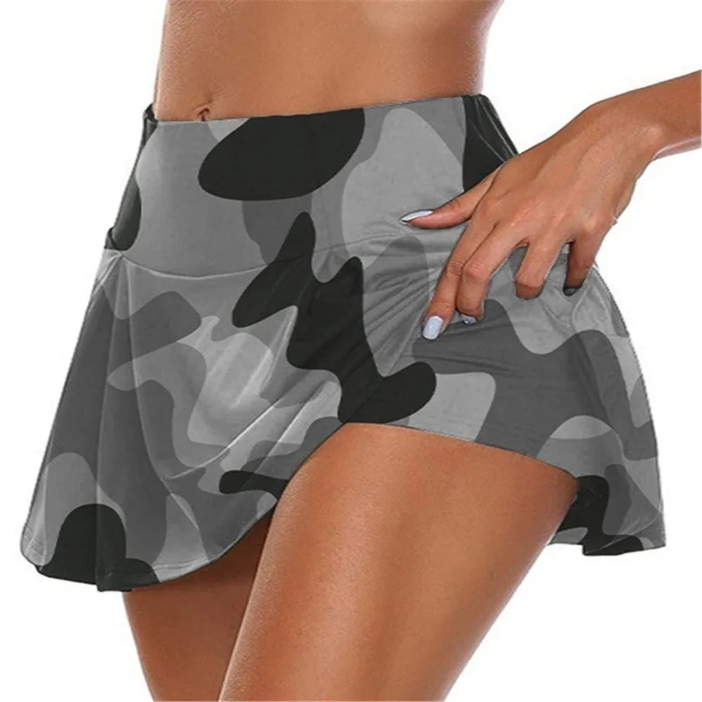 Modieuze damesrok met hoge taille en stijlvolle two-piece look