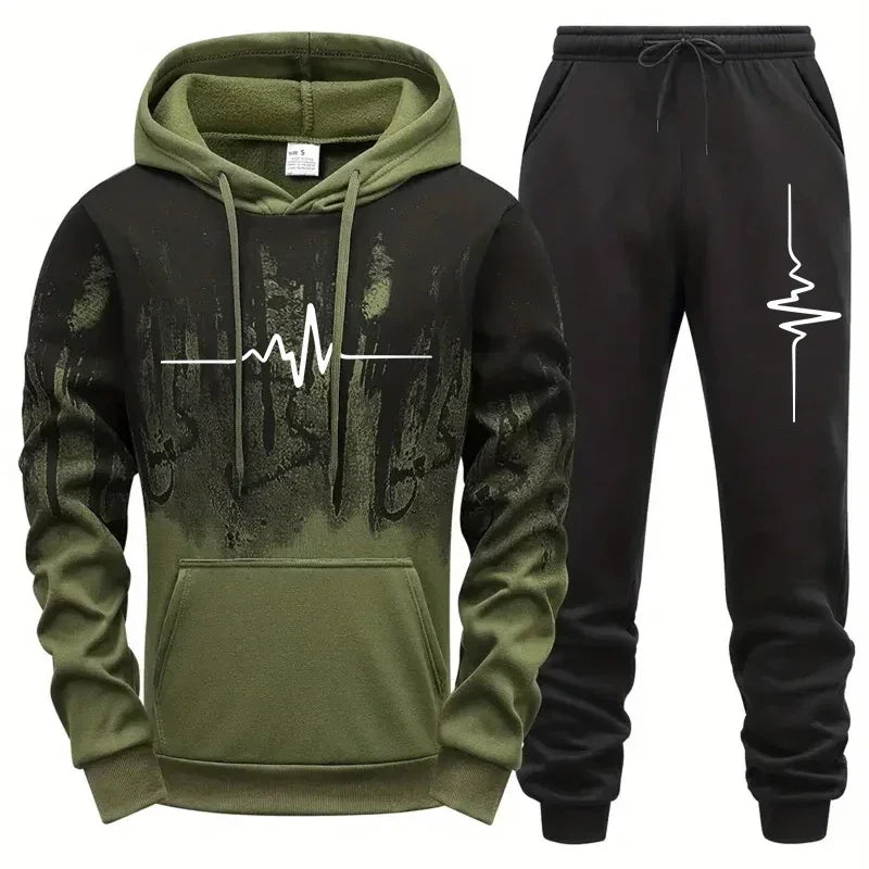 Joggingpak met hartslagprint - afbeelding 18