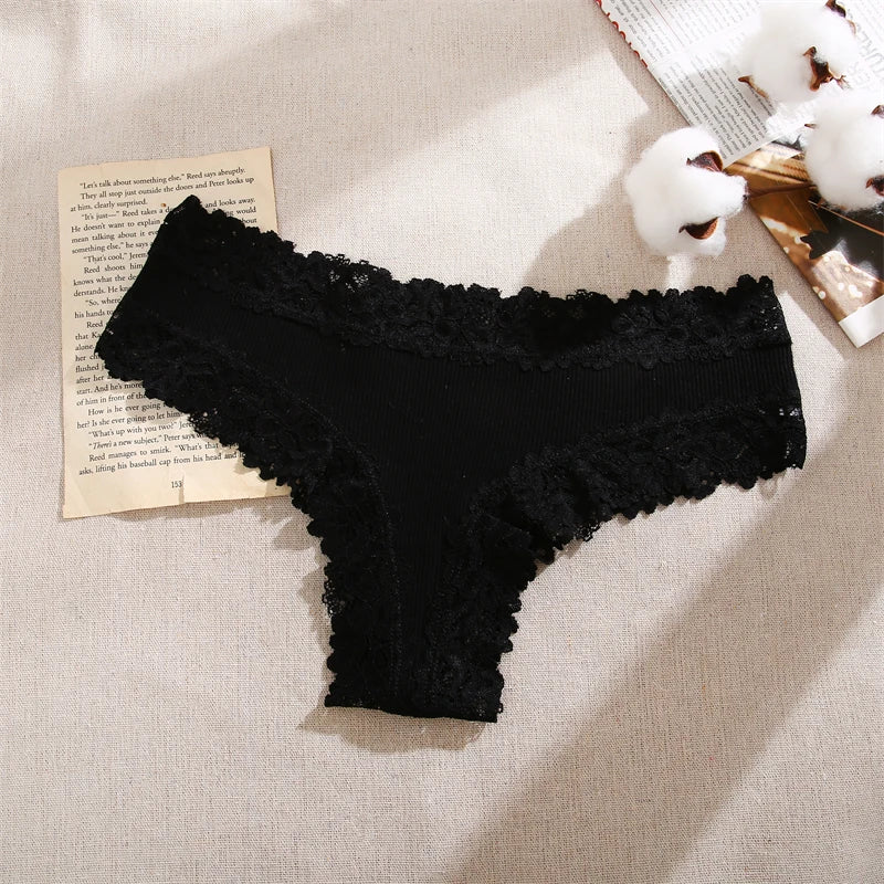 Katoenen kanten slips 5-pack - afbeelding 21