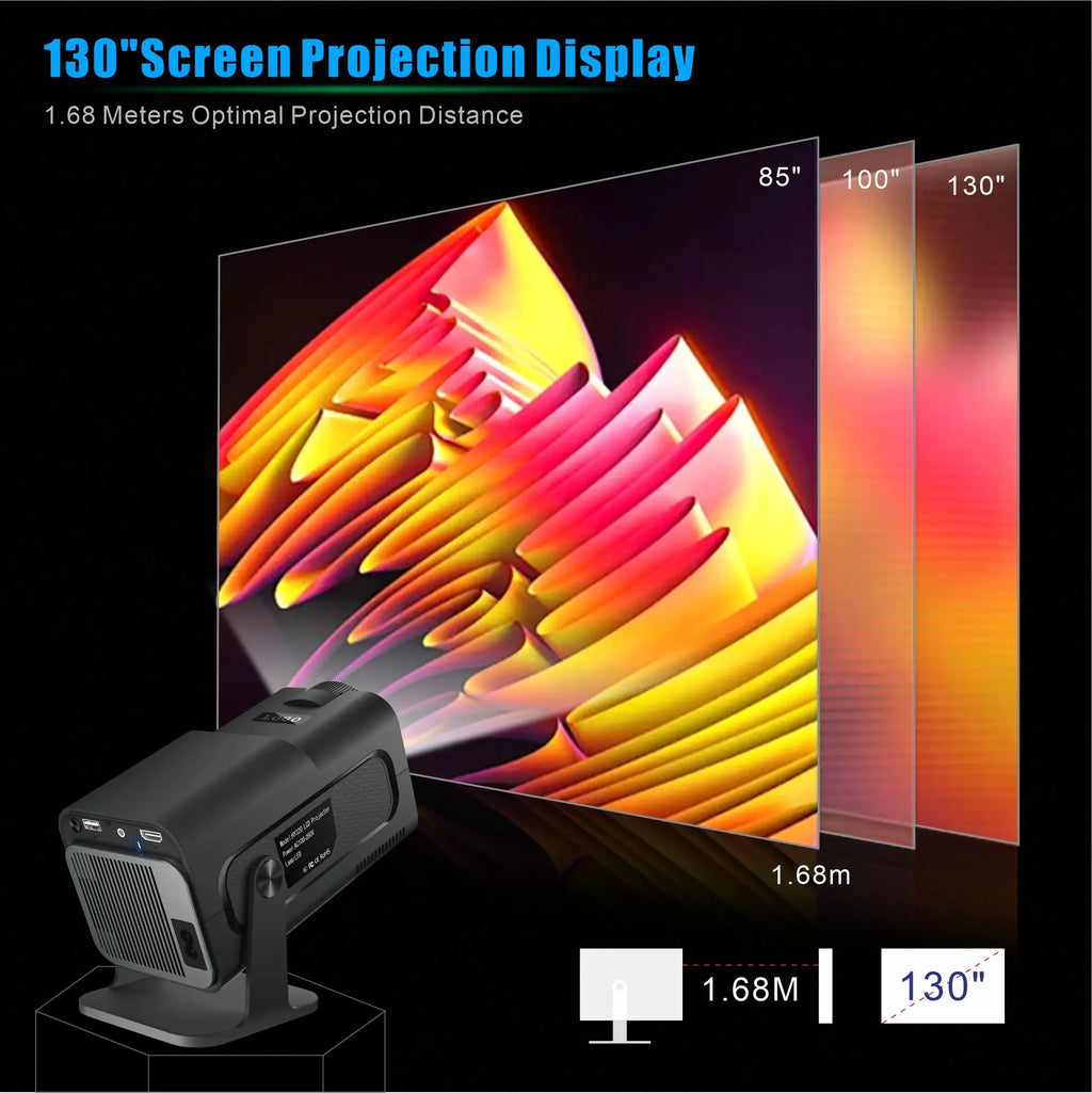 HY320 mini-projector met Android 14.0