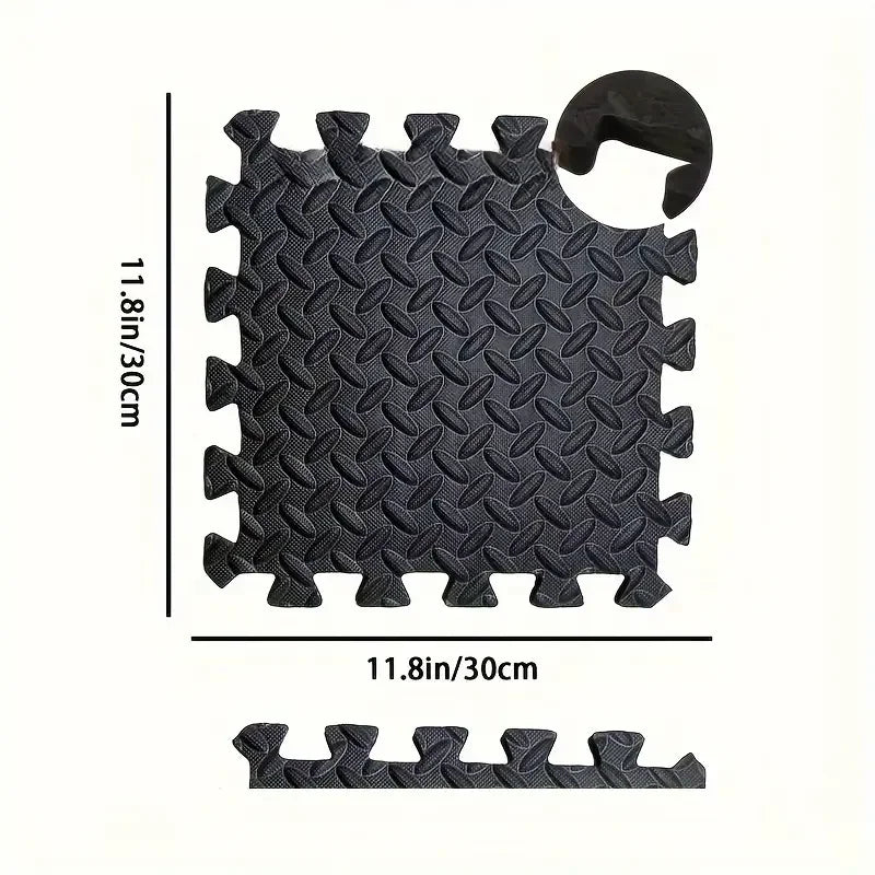 12-delige EVA puzzel fitnessmat set