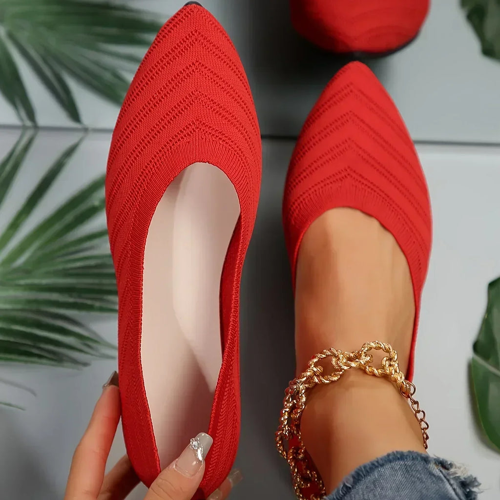 Gebreide spitse ballerina's - afbeelding 50