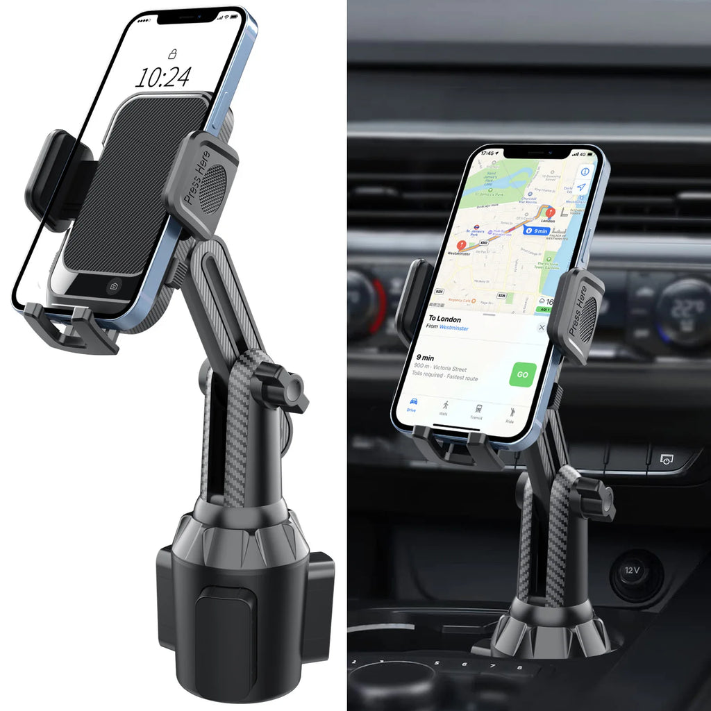 Telefoonhouder voor bekerhouder in de auto