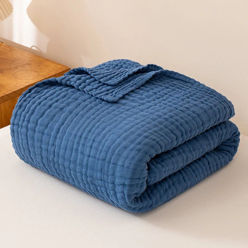4-laags katoenen plaid, ademend