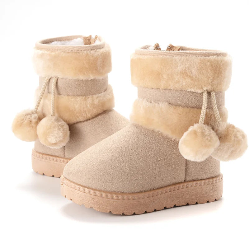 Snowboots met pompons