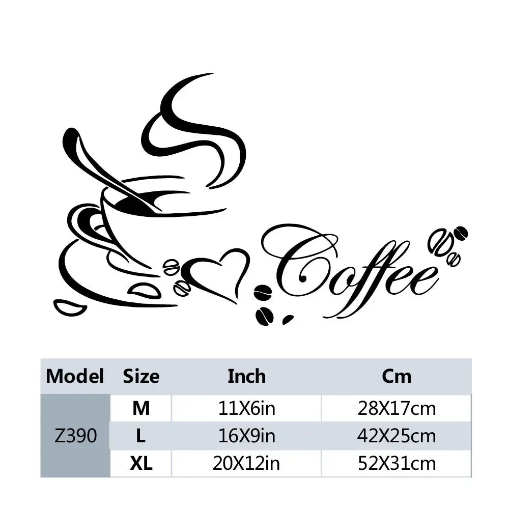 Koffiekop muursticker