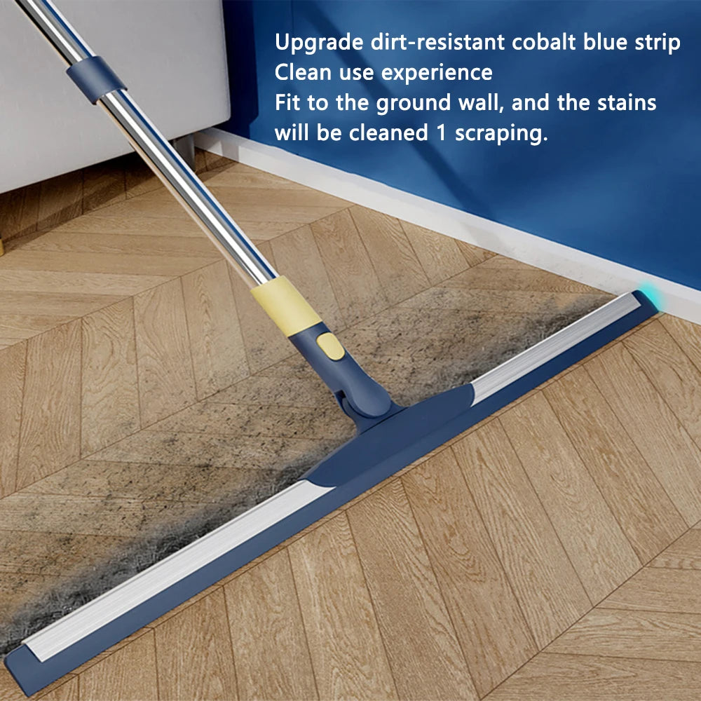Roterende schrobmop met schraapfunctie