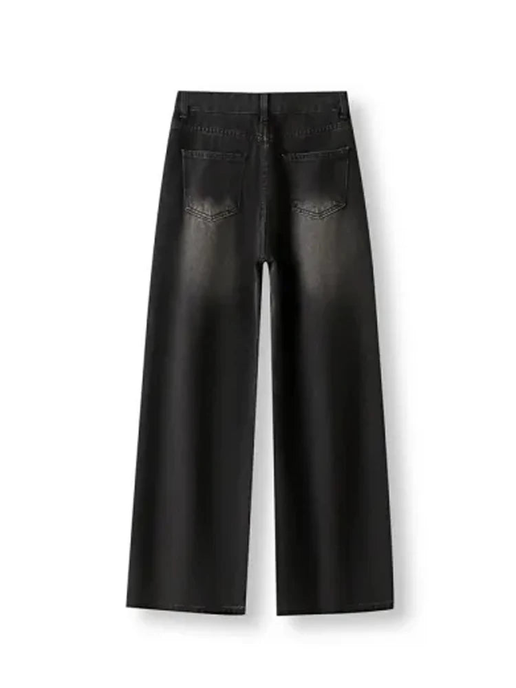 Retro high waist damesjeans