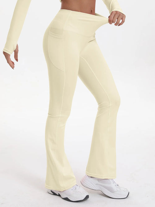 Bell-bottom yoga leggings voor dames - afbeelding 2