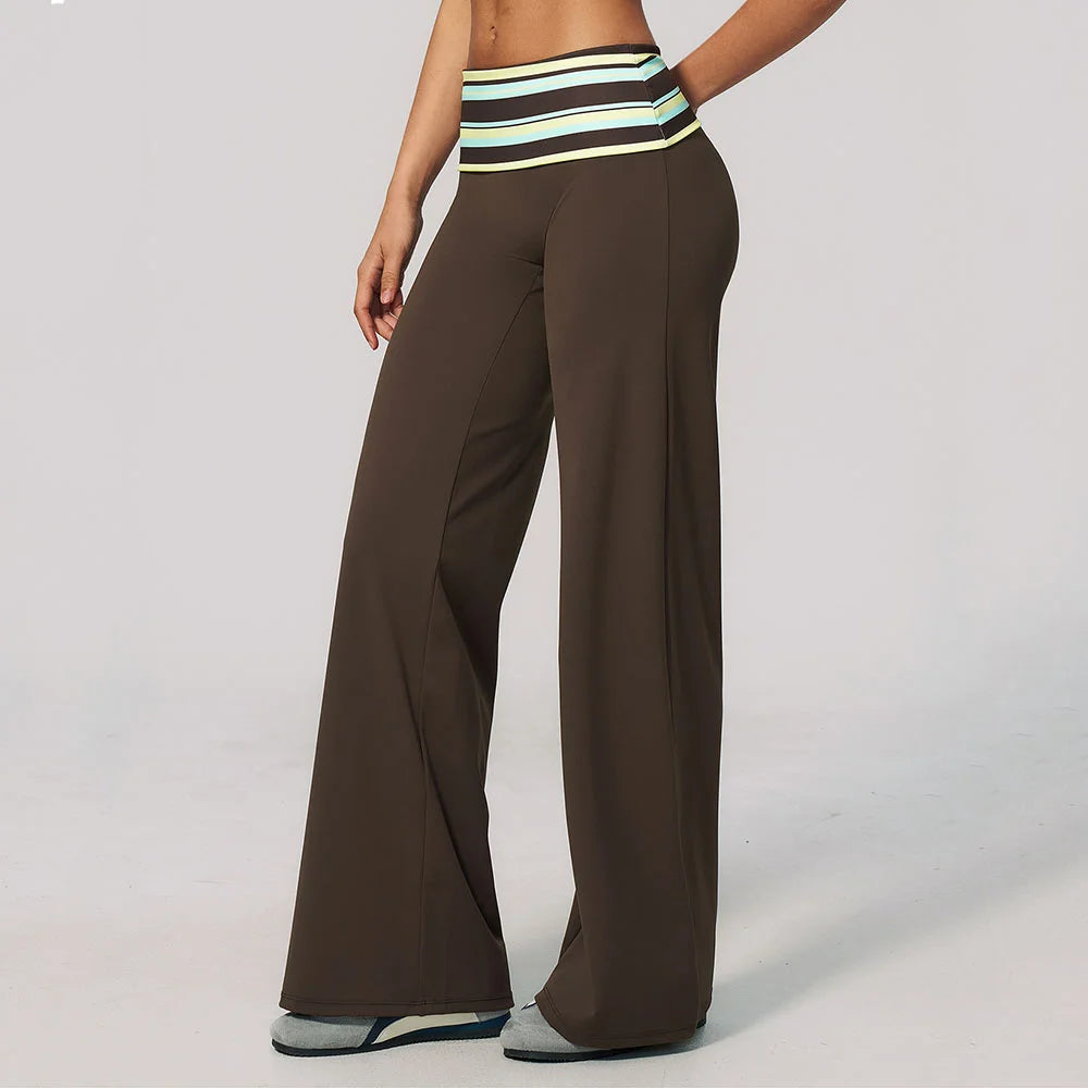 Wide leg yoga pants voor dames