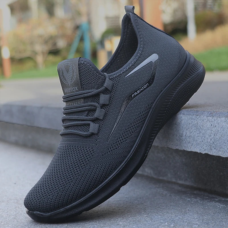 Lichte herensneakers met veters - afbeelding 3