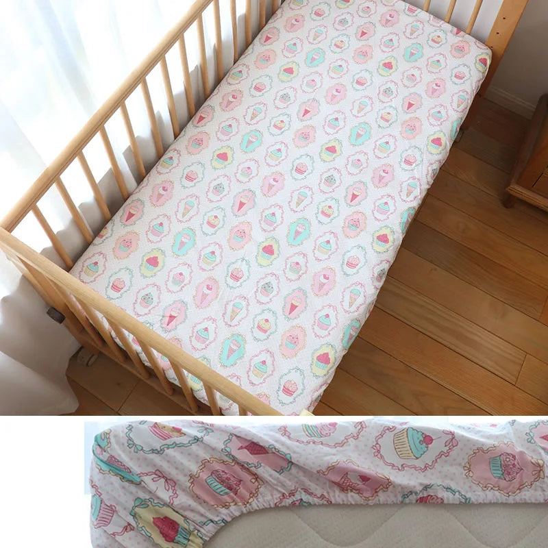 100% katoenen baby hoeslaken van 130x70cm