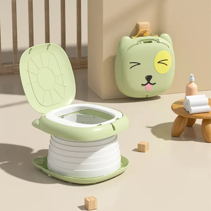 Draagbare opvouwbare peuterpotty