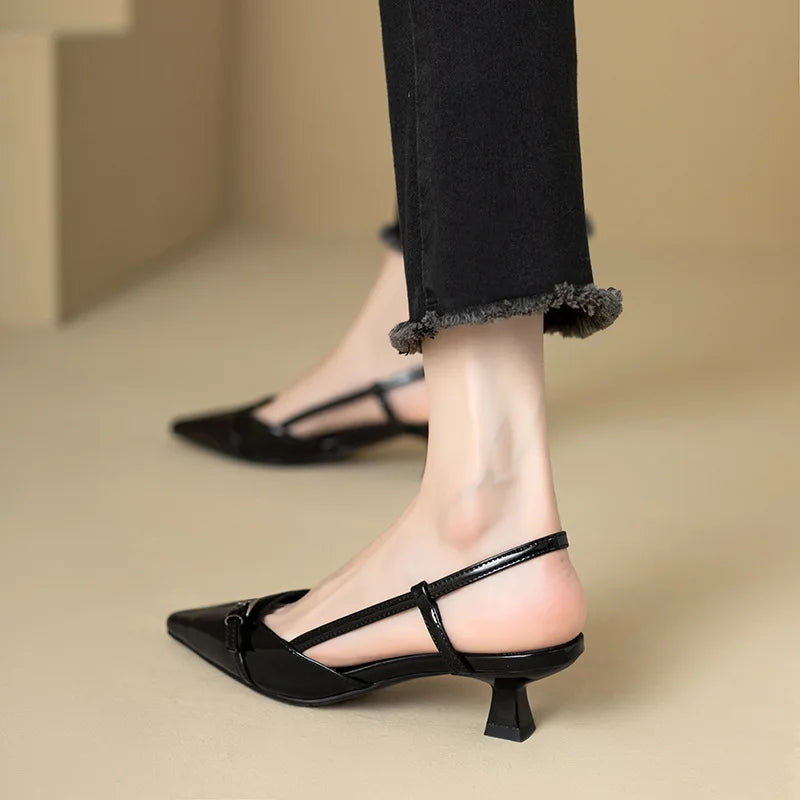 Lakleren slingback pumps - afbeelding 14